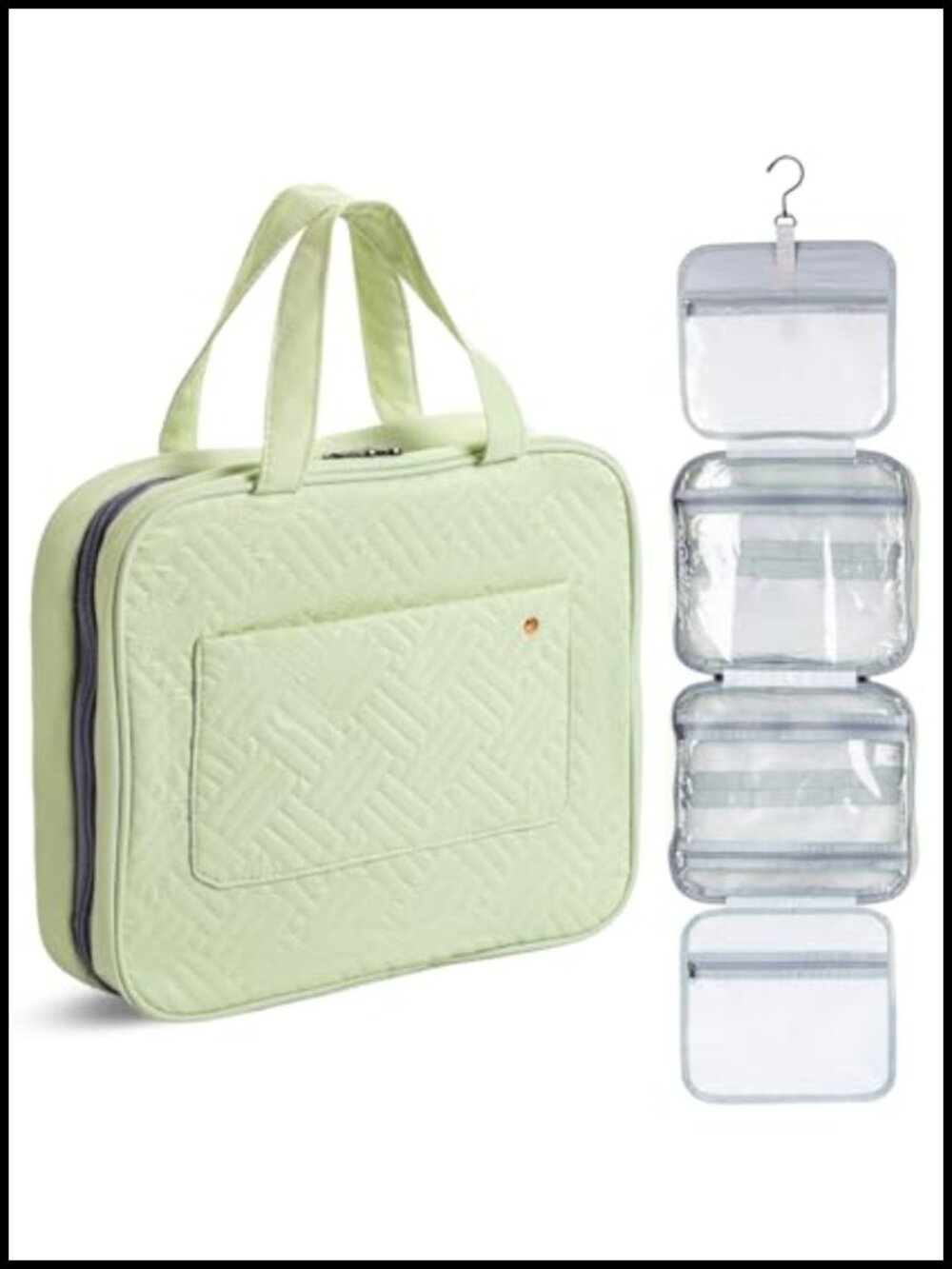Foldable Travel Toiletry Bag Organizer Hanging Cosmetic Makeup Bag